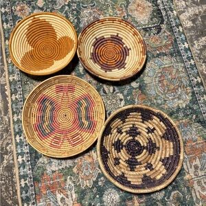 Handwoven Decorative Basket Set - Multicolor